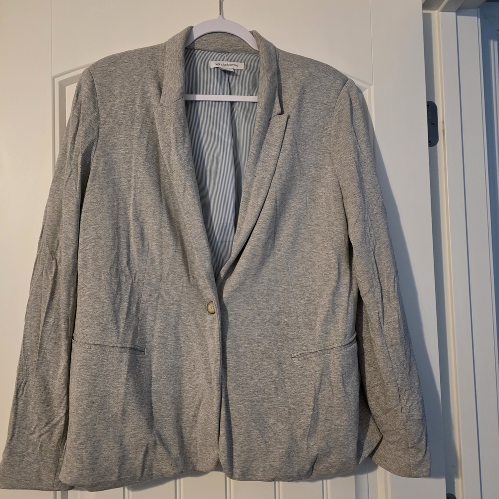 Liz Claiborne Light Gray Blazer